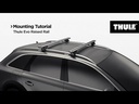 Thule SquareBar Evo Dakdragers | Open Dakrails